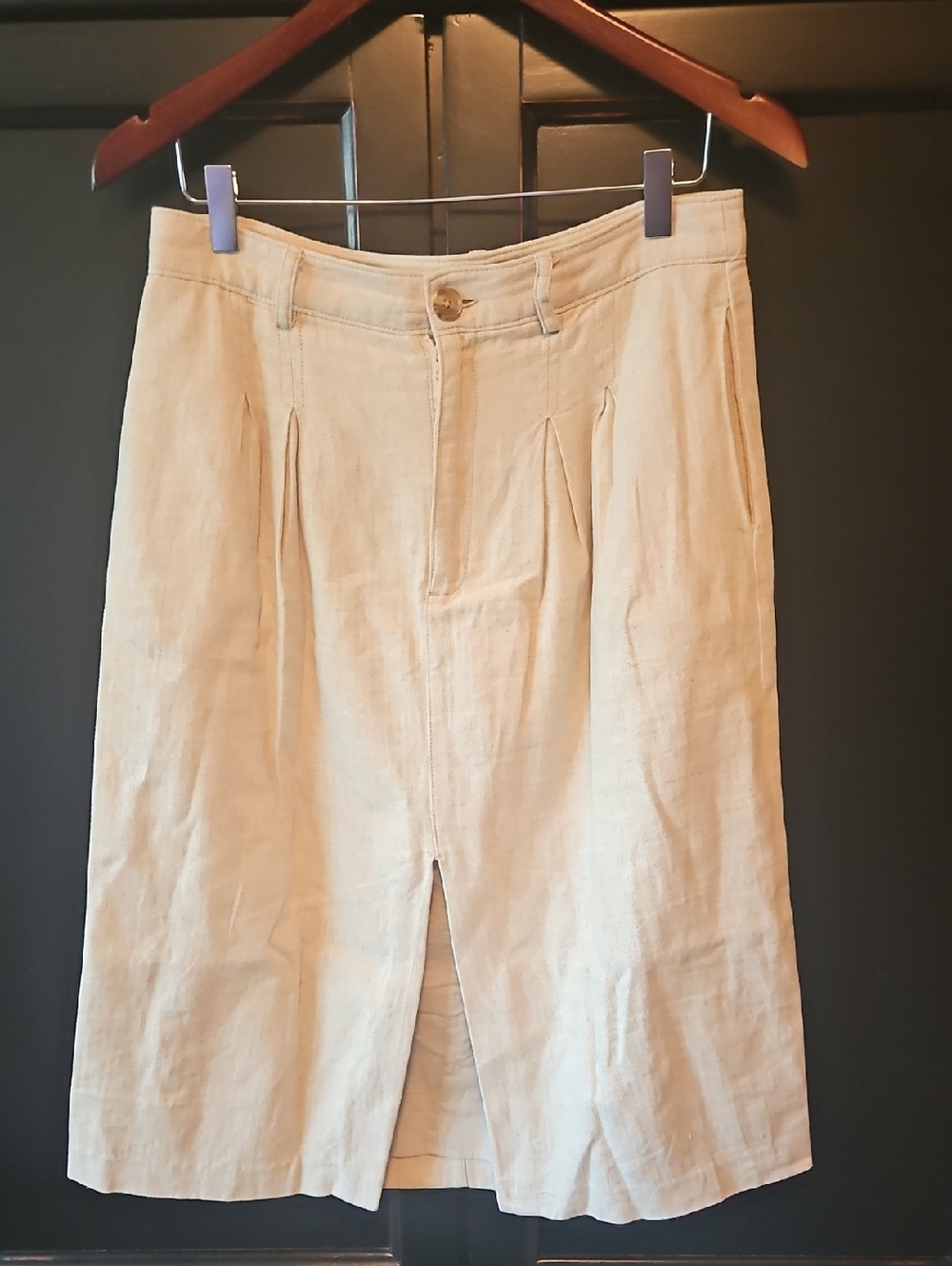 Banana Republic Linen-Blend Midi Skirt